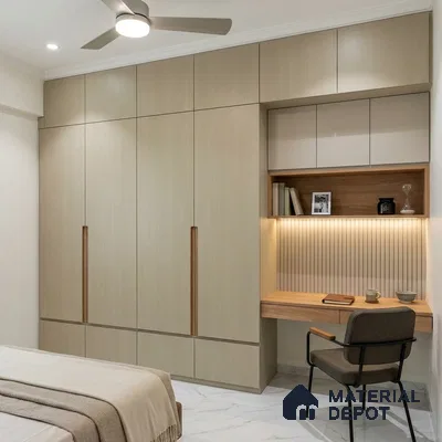 Wooden Look LM 24388 8 ft x 4 ft Texture Finish Decorative Laminate - 1 mm | Suitable for TV Unit, Wardrobe, Kitchen Cabinets