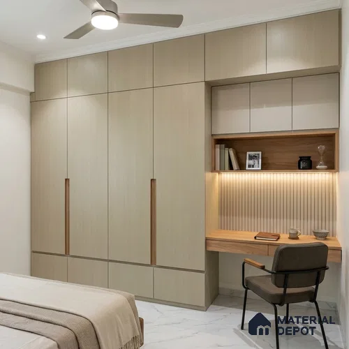 Wooden Look LM 24388 8 ft x 4 ft Texture Finish Decorative Laminate - 1 mm | Suitable for TV Unit, Wardrobe, Kitchen Cabinets