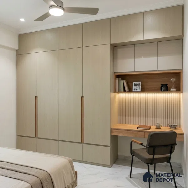 Wooden Look LM 24388 8 ft x 4 ft Texture Finish Decorative Laminate - 1 mm | Suitable for TV Unit, Wardrobe, Kitchen Cabinets