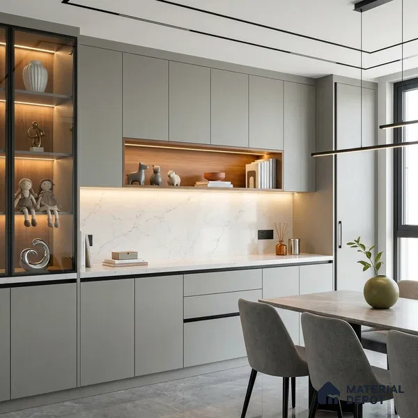 Stone Look LM 24389  8 ft x 4 ft Texture Finish Decorative Laminate - 1 mm | Suitable for TV Unit, Wardrobe, Kitchen Cabinets