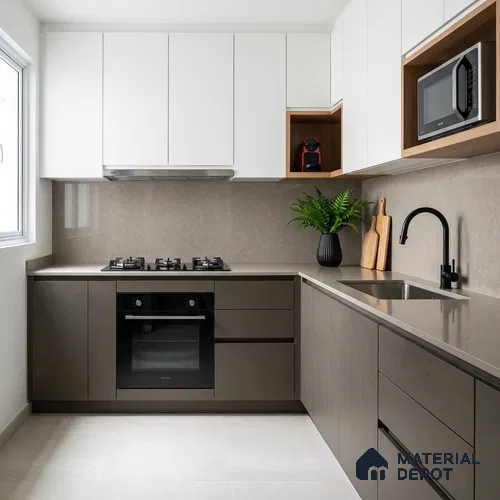 Stone Look LM 24393 8 ft x 4 ft Texture Finish Decorative Laminate - 1 mm | Suitable for TV Unit, Wardrobe, Kitchen Cabinets