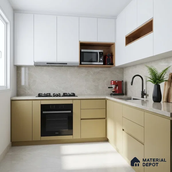 Brown Fabric Look LM 24398  8 ft x 4 ft Texture Finish Decorative Laminate - 1 mm | Suitable for TV Unit, Wardrobe, Kitchen Cabinets