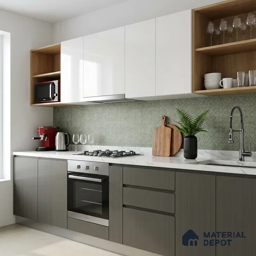 Wooden Look LM 24410 8 ft x 4 ft Texture Finish Decorative Laminate - 1 mm | Suitable for TV Unit, Wardrobe, Kitchen Cabinets