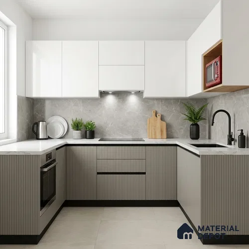 Wooden Look LM 24411 8 ft x 4 ft Texture Finish Decorative Laminate - 1 mm | Suitable for TV Unit, Wardrobe, Kitchen Cabinets