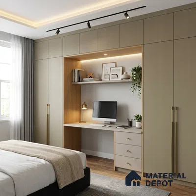 Wooden Look LM 24420 8 ft x 4 ft Texture Finish Decorative Laminate - 1 mm | Suitable for TV Unit, Wardrobe, Kitchen Cabinets
