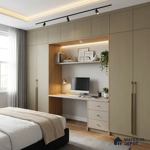 Wooden Look LM 24420 8 ft x 4 ft Texture Finish Decorative Laminate - 1 mm | Suitable for TV Unit, Wardrobe, Kitchen Cabinets