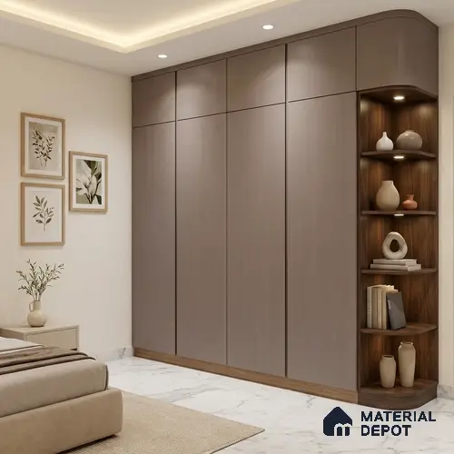 Wooden Look LM 24422 8 ft x 4 ft Texture Finish Decorative Laminate - 1 mm | Suitable for TV Unit, Wardrobe, Kitchen Cabinets