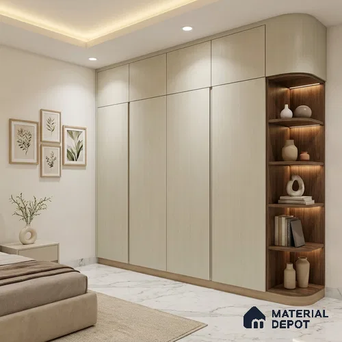 Wooden Look LM 24424 8 ft x 4 ft Texture Finish Decorative Laminate - 1 mm | Suitable for TV Unit, Wardrobe, Kitchen Cabinets