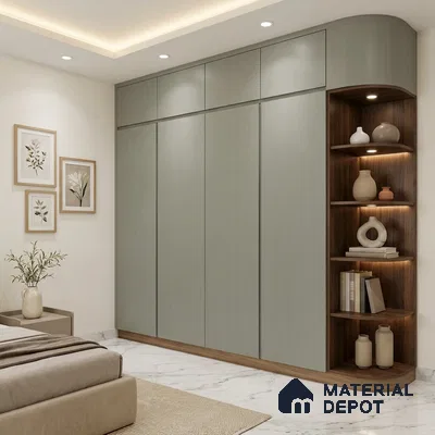Wooden Look LM 24429 8 ft x 4 ft Texture Finish Decorative Laminate - 1 mm | Suitable for TV Unit, Wardrobe, Kitchen Cabinets