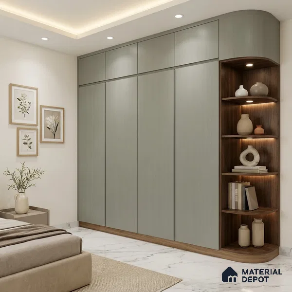 Wooden Look LM 24429 8 ft x 4 ft Texture Finish Decorative Laminate - 1 mm | Suitable for TV Unit, Wardrobe, Kitchen Cabinets