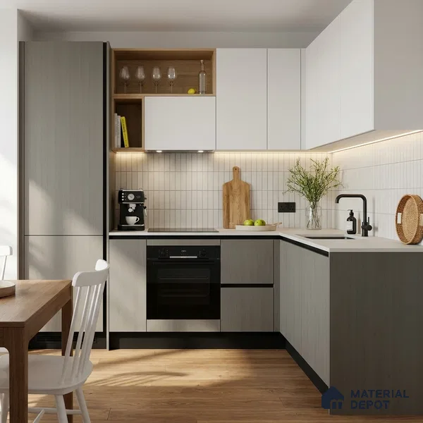 Wooden Look LM 24430 8 ft x 4 ft Texture Finish Decorative Laminate - 1 mm | Suitable for TV Unit, Wardrobe, Kitchen Cabinets