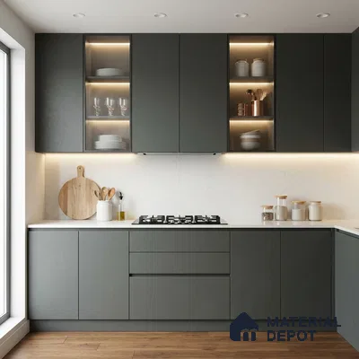 Stone Look LM 24442  8 ft x 4 ft Texture Finish Decorative Laminate - 1 mm | Suitable for TV Unit, Wardrobe, Kitchen Cabinets