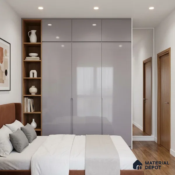 Muted Violet Solid Color Acrylic Laminate LM 24635 8 ft x 4 ft High Gloss Finish - 1.5 mm | Matching Edgeband code - EB 02096 | Suitable for Living Room, Kitchen, Office