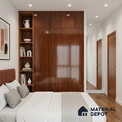 Wooden Look Acrylic Laminate LM 24645 8 ft x 4 ft High Gloss Finish - 1.5 mm | Suitable for TV Unit, Wardrobe, Cabinets