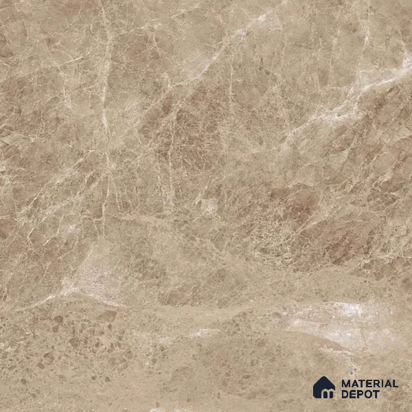 Budget Friendly Marble Floor & Wall Tile Value For Money TL 05592 Brown Logger 4 ft x 2 ft - Vitrified Glossy Finish -9 mm | 7 Random Design | Suitable for Living Room, Bedroom & Bathroom