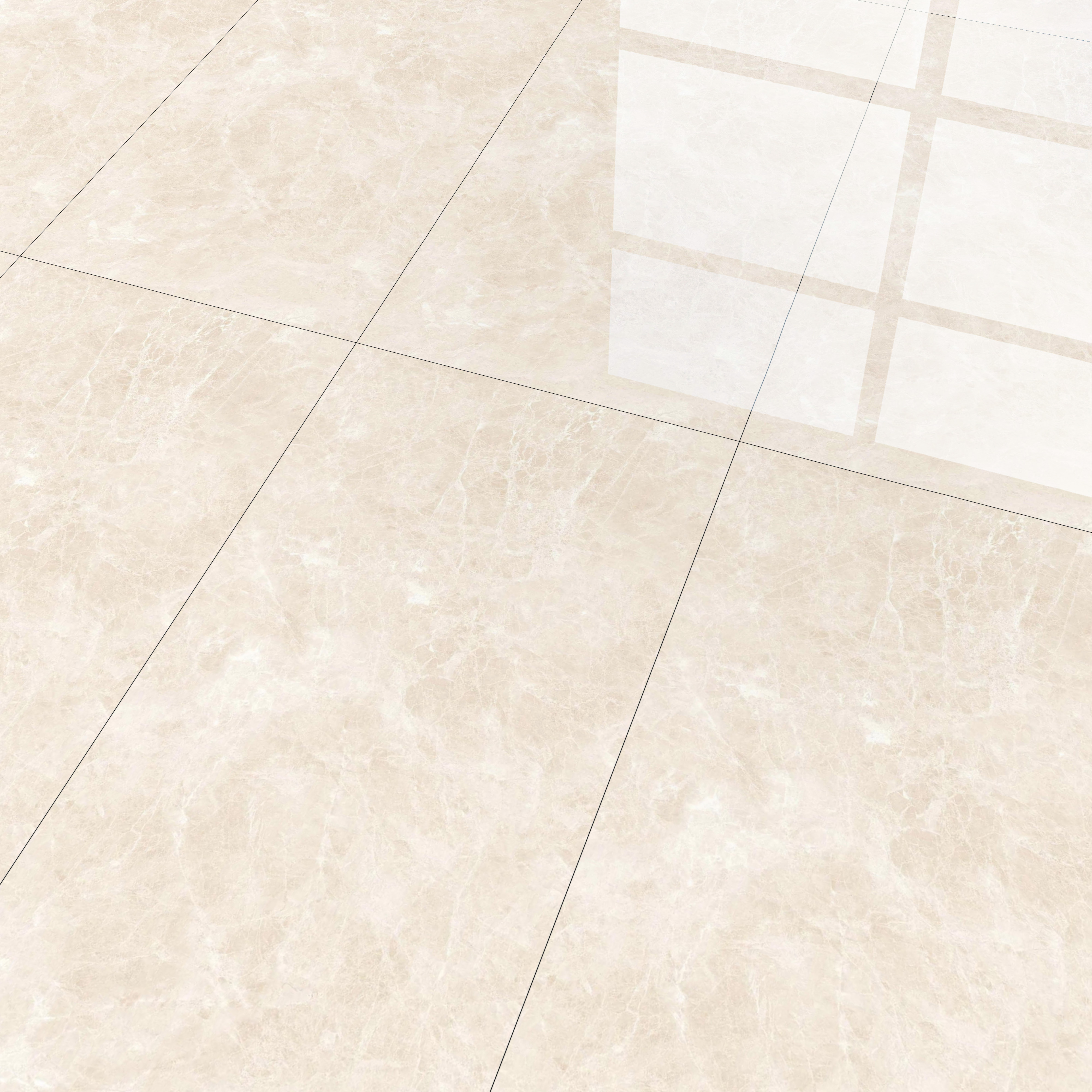 Budget Friendly Marble Floor & Wall Tile Value For Money TL 05593 Crema Logger 4 ft x 2 ft - Vitrified Glossy Finish -9 mm | Suitable for Living Room, Bedroom & Bathroom