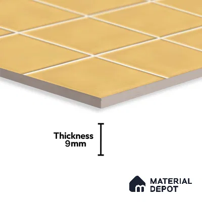 Faux Subway Wall Tile TL 06770 B Lustra Plaza Mirage 2 ft x 1 ft Ceramic Glossy Finish - 9 mm | Suitable for Bathroom, Kitchen backsplash | Please Expect a Slight Variation of Pattern