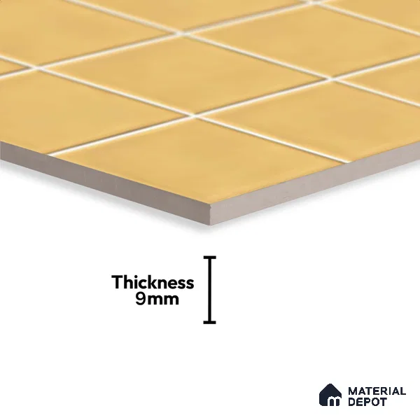 Faux Subway Wall Tile TL 06770 B Lustra Plaza Mirage 2 ft x 1 ft Ceramic Glossy Finish - 9 mm | Suitable for Bathroom, Kitchen backsplash | Please Expect a Slight Variation of Pattern