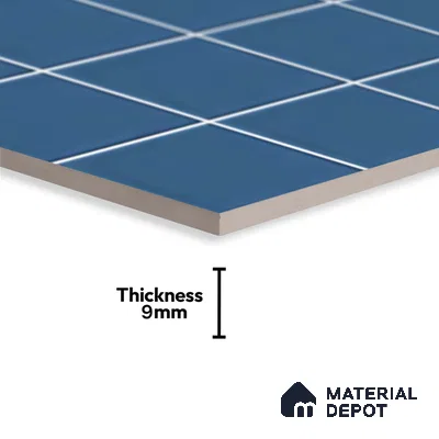 Faux Subway Wall Tile TL 06770 Lustra Plaza Twilight 2 ft x 1 ft Ceramic Glossy Finish - 9 mm | Suitable for Bathroom, Kitchen backsplash | Please Expect a Slight Variation of Pattern