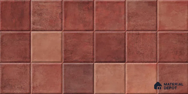 Subway Wall Tile TL 06768 D Lustra Cocoa Matrix 2 ft x 1 ft Ceramic Glossy Finish - 9 mm | Suitable for Bathroom, Kitchen Backsplash | Please Expect a Slight Variation of Pattern (Sample)
