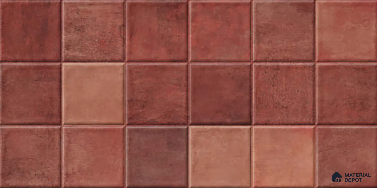 Subway Wall Tile TL 06768 D Lustra Cocoa Matrix 2 ft x 1 ft Ceramic Glossy Finish - 9 mm | Suitable for Bathroom, Kitchen Backsplash | Please Expect a Slight Variation of Pattern (Sample)