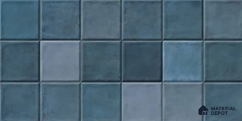 Subway Wall Tile TL 06768 F Lustra Midnight Matrix 2 ft x 1 ft Ceramic Glossy Finish - 9 mm | Suitable for Bathroom, Kitchen Backsplash | Please Expect a Slight Variation of Pattern (Sample)