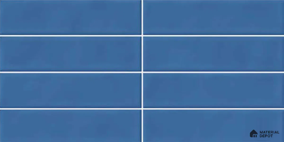 Faux Subway Wall Tile TL 06769 Lustra Twilight Azure 2 ft x 1 ft Ceramic Glossy Finish - 9 mm | Suitable for Bathroom, Kitchen backsplash | Please Expect a Slight Variation of Pattern (Sample)
