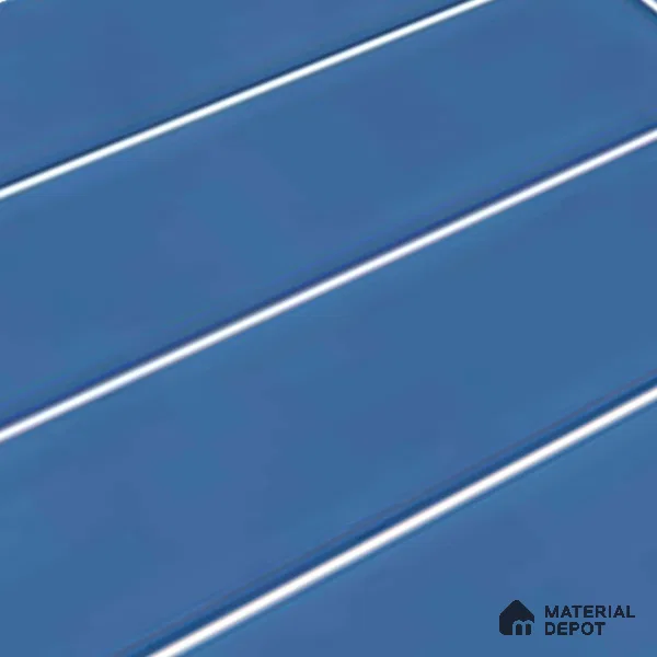 Faux Subway Wall Tile TL 06769 Lustra Twilight Azure 2 ft x 1 ft Ceramic Glossy Finish - 9 mm | Suitable for Bathroom, Kitchen backsplash | Please Expect a Slight Variation of Pattern (Sample)