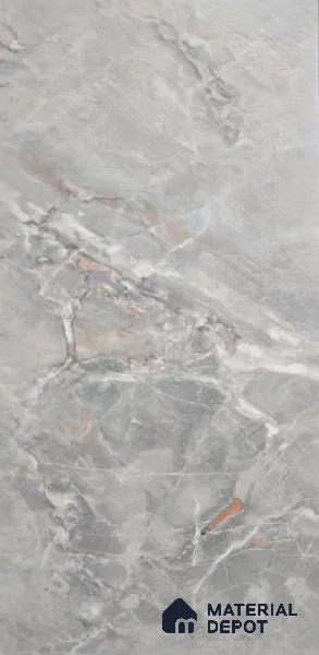 Grey Marble Look LM 22690 8 ft x 4 ft Texture Finish Decorative Laminate - 1 mm | Suitable for TV Unit, Wardrobe, Kitchen Cabinets