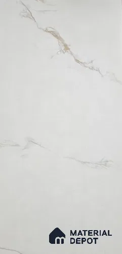 White Marble Look LM 22718 8 ft x 4 ft Texture Finish Decorative Laminate - 1 mm | Suitable for TV Unit, Wardrobe, Kitchen Cabinets