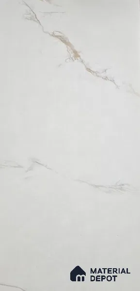 White Marble Look LM 22718 8 ft x 4 ft Texture Finish Decorative Laminate - 1 mm | Suitable for TV Unit, Wardrobe, Kitchen Cabinets