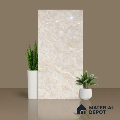 Budget Friendly Marble Floor & Wall Tile Value For Money TL 05596 Natural Lucia 4 ft x 2 ft - Vitrified Glossy Finish -9 mm | 4 Random Design | Suitable for Living Room, Bedroom & Bathroom