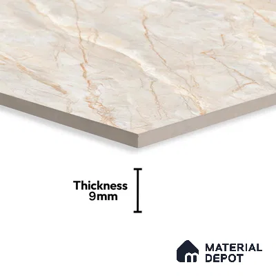 Budget Friendly Marble Floor & Wall Tile Value For Money TL 05596 Natural Lucia 4 ft x 2 ft - Vitrified Glossy Finish -9 mm | 4 Random Design | Suitable for Living Room, Bedroom & Bathroom