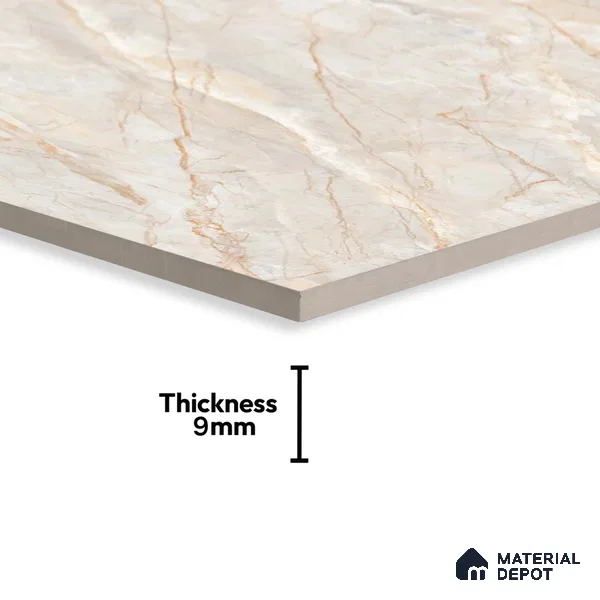 Budget Friendly Marble Floor & Wall Tile Value For Money TL 05596 Natural Lucia 4 ft x 2 ft - Vitrified Glossy Finish -9 mm | 4 Random Design | Suitable for Living Room, Bedroom & Bathroom
