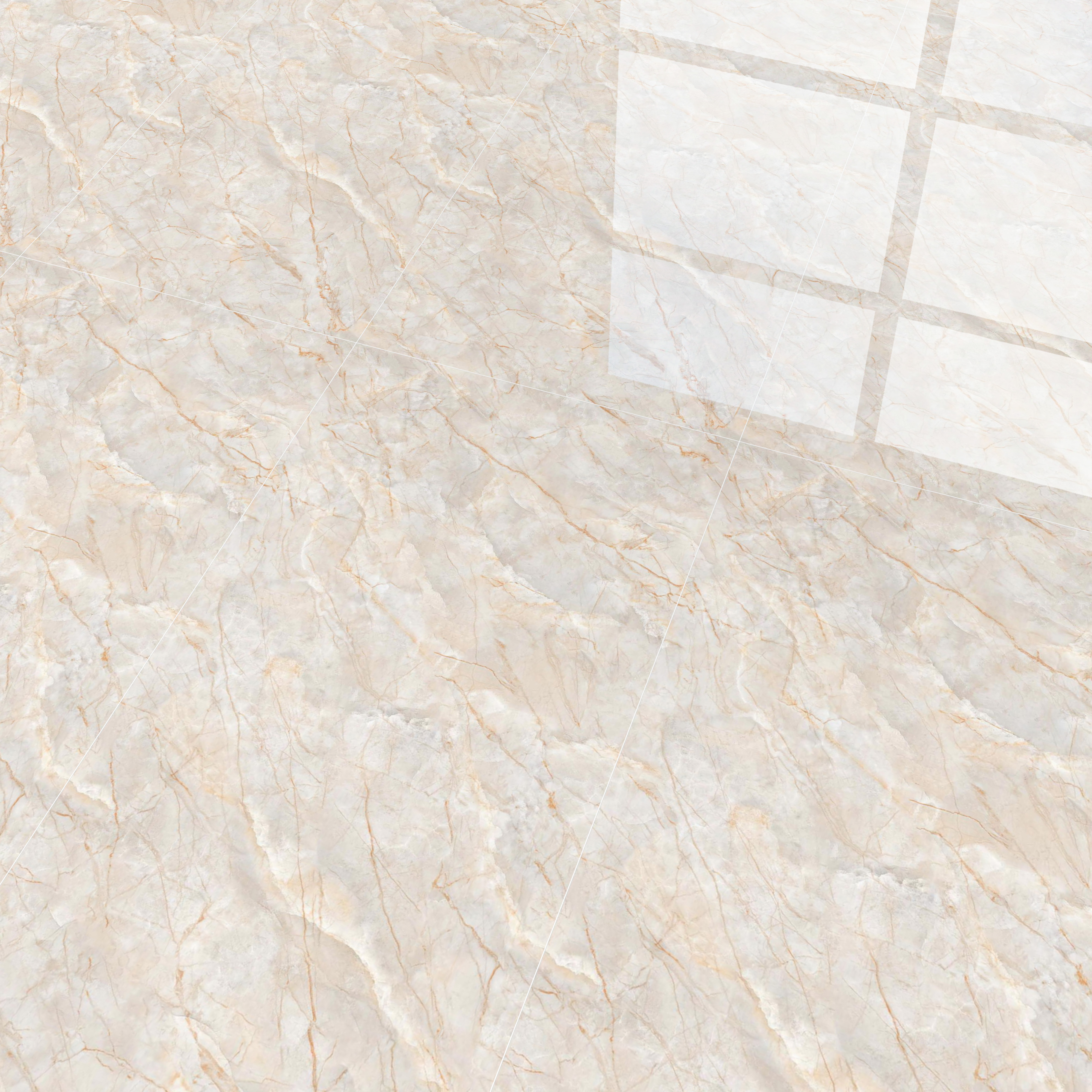 Budget Friendly Marble Floor & Wall Tile Value For Money TL 05596 Natural Lucia 4 ft x 2 ft - Vitrified Glossy Finish -9 mm | 4 Random Design | Suitable for Living Room, Bedroom & Bathroom