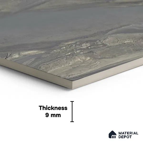 Stone Floor & Wall Tile TL 04456 Lucoto River 4 ft x 2 ft Digital Punch Matte Finish Vitrified Tile - 9 mm | 4 Random Design | Suitable For Living Room, Bedroom, Bathroom (Sample)