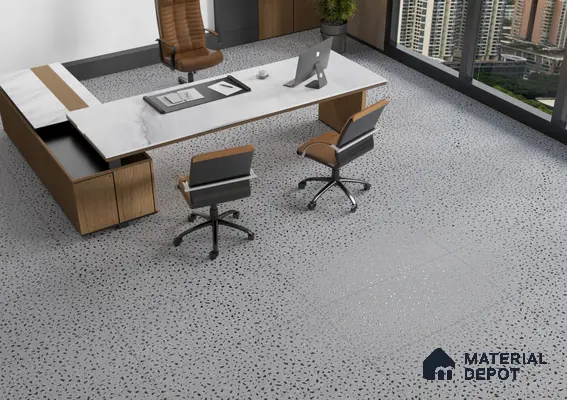 Terrazzo Elegance: An Office Bathed in Natural Light | Material Depot