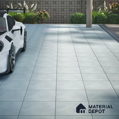 Parking Floor Tile TL 07568 Lunar Dust | 16 x 16 inch | Anti Skid Matte Finish Heavy Duty Vitrified Tile - 12 mm | Suitable For Bathroom, Terrace, Balcony | Pattern Alignment May Vary | 2-3 mm Spacer is Mandatory
