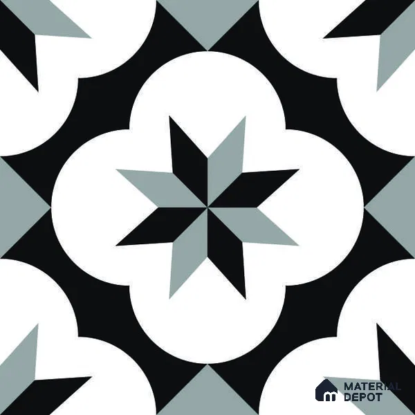 Subway Wall Tile TL 12633 Quad Cube 8 inch x 8 inch Ceramic Luster Matte Finish - 10 mm | Suitable for Kitchen & Bathroom