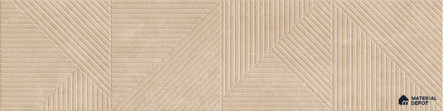 TL 01232 B Magnifica Beige Avenue 1200x300 mm GVT Abstract Look Tile - 9 mm (Sample)