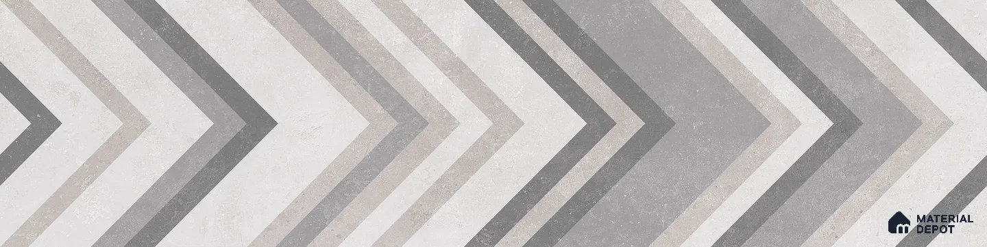 TL 01233 B Magnifica Bianco Deco 1200x300 mm GVT Abstract Look Tile - 9 mm