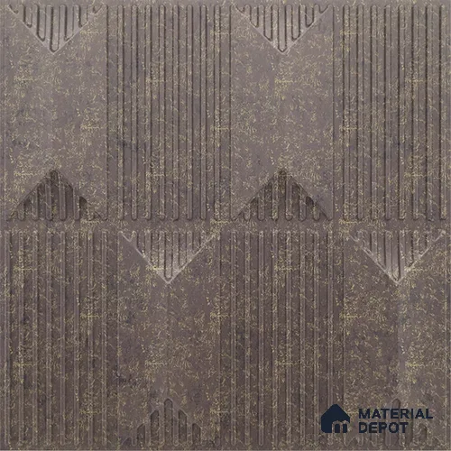 Brown Artisan PVC Matte Finish 3D Wall Panel | 20 in x 20 in | Magnum Brown - 15 mm | Suitable for Dining, Feature Wall & TV Unit | Width is Subjected to 5% Variation