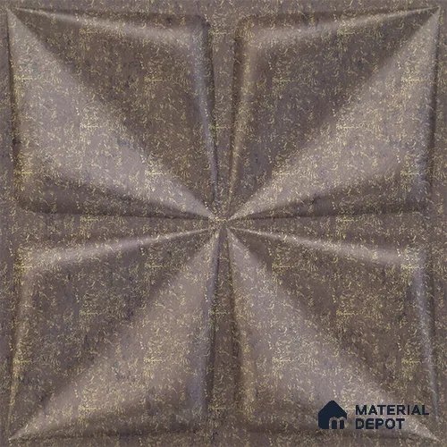 Brown Bloom PVC Matte Finish 3D Wall Panel | 20 in x 20 in | Magnum Brown - 15 mm | Suitable for Dining, Feature Wall & TV Unit | Width is Subjected to 5% Variation