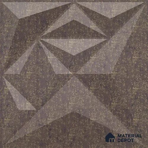 Brown Diamond PVC Matte Finish 3D Wall Panel | 20 in x 20 in | Magnum Brown - 15 mm | Suitable for Dining, Feature Wall & TV Unit | Width is Subjected to 5% Variation