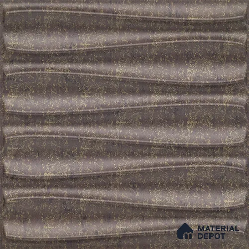 Brown Dune PVC Matte Finish 3D Wall Panel | 20 in x 20 in | Magnum Brown - 15 mm | Suitable for Dining, Feature Wall & TV Unit | Width is Subjected to 5% Variation