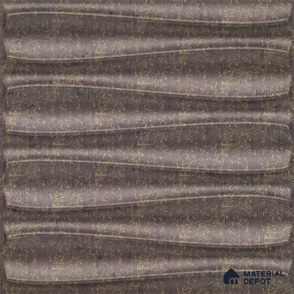 Brown Dune PVC Matte Finish 3D Wall Panel | 20 in x 20 in | Magnum Brown - 15 mm | Suitable for Dining, Feature Wall & TV Unit | Width is Subjected to 5% Variation