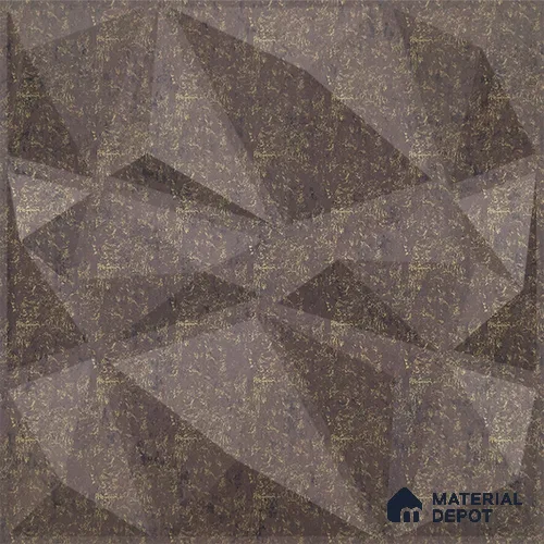 Brown Stone PVC Matte Finish 3D Wall Panel | 20 in x 20 in | Magnum Brown - 15 mm | Suitable for Dining, Feature Wall & TV Unit | Width is Subjected to 5% Variation