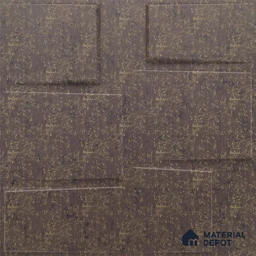 Brown Stream PVC Matte Finish 3D Wall Panel | 20 in x 20 in | Magnum Brown - 15 mm | Suitable for Dining, Feature Wall & TV Unit | Width is Subjected to 5% Variation