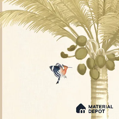 Malang, Tropical Theme Wallpaper for Walls Sukoon Series Canvas Tropical Design (Customised Size Wallpaper)