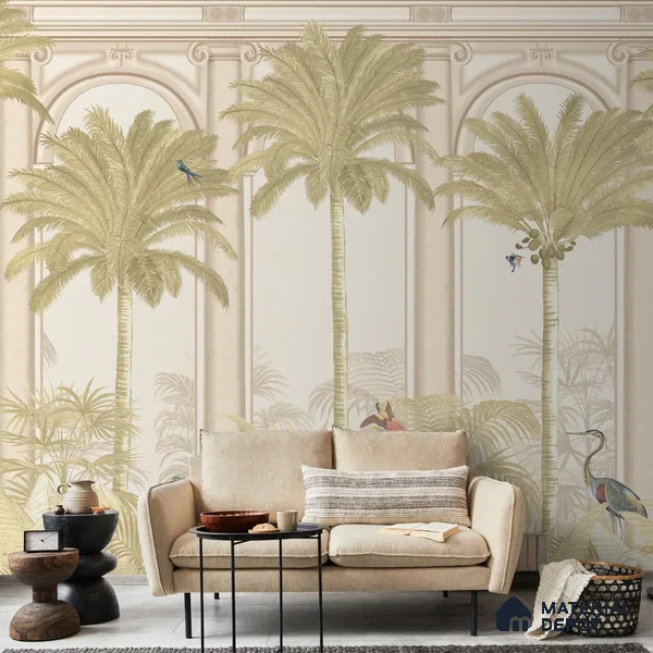 Malang, Tropical Theme Wallpaper for Walls Sukoon Series Handmade Tropical Design (Customised Size Wallpaper)